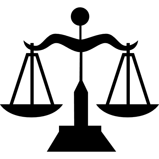Ícone de balança da justiça